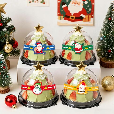 Food Retail Package Seal Labels 200PCS Christmas Long Food Baking Label Stickers Sealing Stickers for Christmas Handmade Crafted Baking Supplies in Saudi Arabia