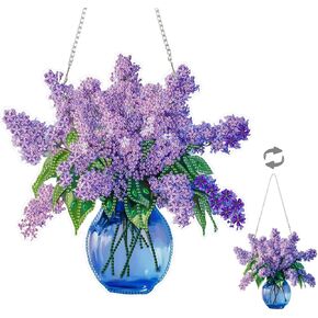 Eiflow DIY Hanging Diamonds Painting Owl Ornament Kit, 7.4x7.8inch Special Diamond Gem Art Pendant Kit, Acrylic Diamond Art Board Kit for Adults, Box Package in Kuwait