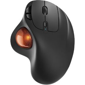 Nulea M501 Wireless Trackball Mouse, Rechargeable Ergonomic, Easy Thumb Control, Precise & Smooth Tracking, 3 Device Connection (Bluetooth or USB), Compatible for PC, Laptop, iPad, Mac, Windows. in Kuwait