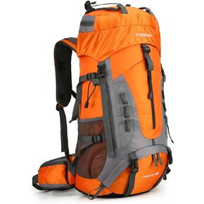 King'sGuard 60L Hiking Backpack for Men and Women Lightweight Camping Hiking Backpack with Rain Cover Large Waterproof Travel Backpack Backpacking Pack (Red) in Saudi Arabia