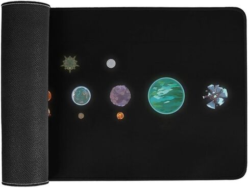 Outer Wilds Large Gaming Mouse Pad, 31.5x11.8 inch Extended Desk Mat with Non-Slip Rubber Base for Home Office​ in Saudi Arabia