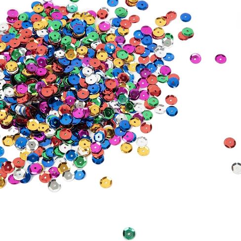 CousinDIY Sequin Tub, 195 Grams - Assorted Color Sequin for Art and Craft Projects in Saudi Arabia