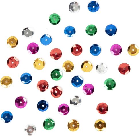 CousinDIY Sequin Tub, 195 Grams - Assorted Color Sequin for Art and Craft Projects in Saudi Arabia