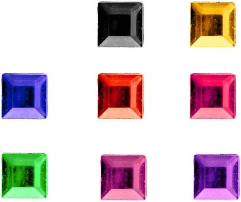 The Crafts Outlet 1,440pc Loose Rhinestones Square 3mm - 10ss Flatback Crystal Clear in Saudi Arabia