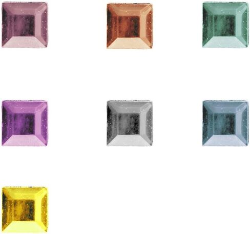 The Crafts Outlet 1,440pc Loose Rhinestones Square 3mm - 10ss Flatback Crystal Clear in Saudi Arabia