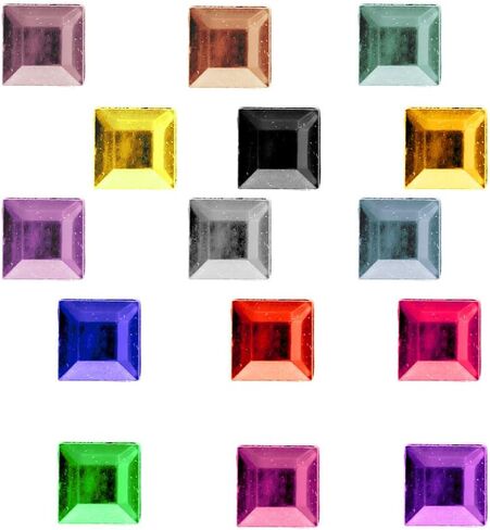 The Crafts Outlet 1,440pc Loose Rhinestones Square 3mm - 10ss Flatback Crystal Clear in Saudi Arabia