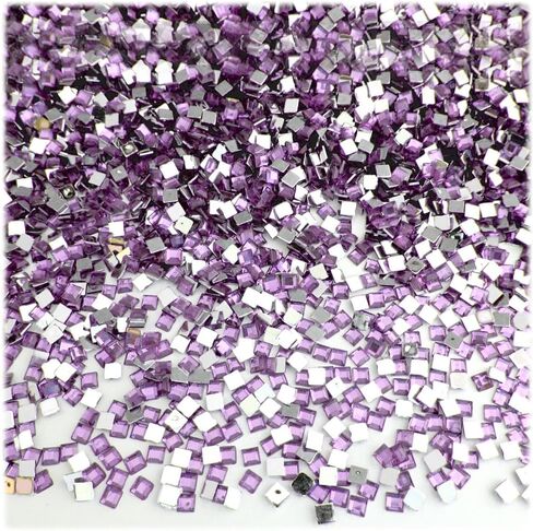 The Crafts Outlet 1,440pc Loose Rhinestones Square 3mm - 10ss Flatback Crystal Clear in Saudi Arabia