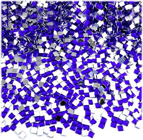 The Crafts Outlet 1,440pc Loose Rhinestones Square 3mm - 10ss Flatback Crystal Clear in Saudi Arabia