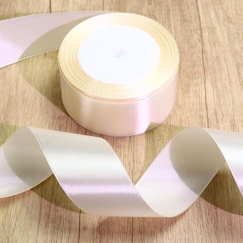 Burgundy Red Solid Satin Ribbon, 1-1/2" x Continuous 25 Yards Fabric Ribbon for Bows Bouquet Gift Wrapping Wedding Decoration Floral Arrangement in Saudi Arabia