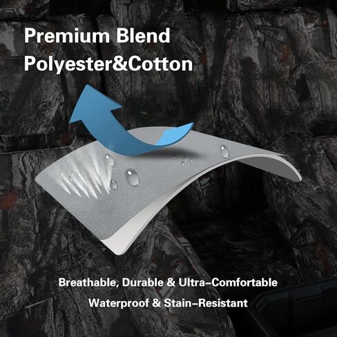 Custom Fit Car Seat Covers Select for Dodge Ram 2500/3500 Crew Cab 2011-2026 Tradesman,Bighorn,Lone Star,Longhorn,Outdoorsman, Waterproof Camo Canvas Seat Cover(Reed Camouflage) in Saudi Arabia