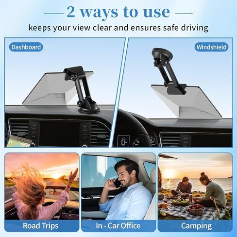 Starlink Mini Car Dashboard Mount Starlink Mini Car Mounting Kit Accessories Angle Adjustable Suction Cup Mount Sticky Stable Roof RV Roof Rack Dash Pole for Driving Road Trips Boat Most Vehicle Use in Saudi Arabia