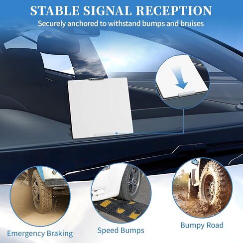 Starlink Mini Car Dashboard Mount Starlink Mini Car Mounting Kit Accessories Angle Adjustable Suction Cup Mount Sticky Stable Roof RV Roof Rack Dash Pole for Driving Road Trips Boat Most Vehicle Use in Saudi Arabia
