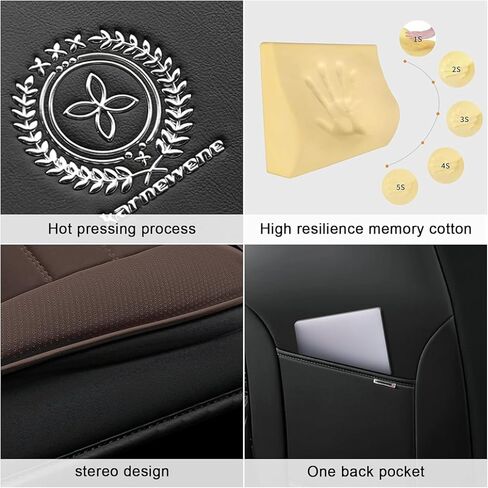Car Seat Covers Fit for Chevy Chevrolet Colorado 2015-2026, Waterproof PU Leather Car Seat Protector Full Set, Luxury Auto Seat Covers for Car(Black&Red,Full Set with Pillow) in Saudi Arabia
