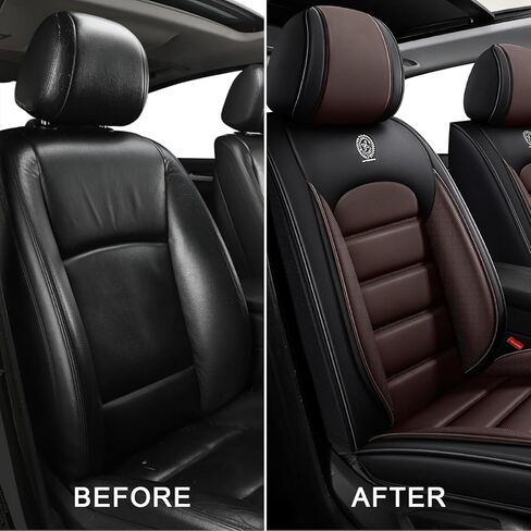 Car Seat Covers Fit for Chevy Chevrolet Colorado 2015-2026, Waterproof PU Leather Car Seat Protector Full Set, Luxury Auto Seat Covers for Car(Black&Red,Full Set with Pillow) in Saudi Arabia