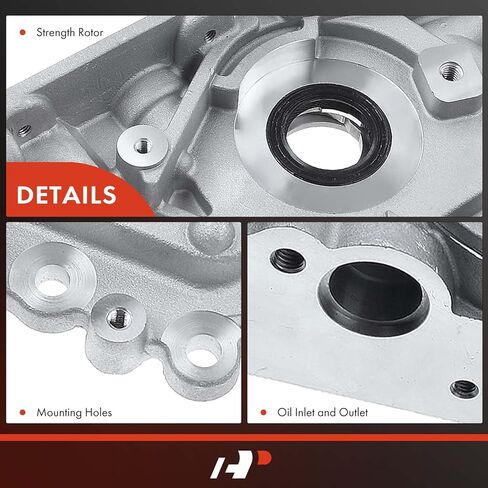 A-Premium Standard Volume Oil Pump with O-Ring Compatible with Dodge Avenger, Stratus, SX 2.0, Neon & Chrysler Sebring, Neon, Cirrus & Mitsubishi Eclipse & Plymouth Breeze & Eagle, 2.0L in Saudi Arabia