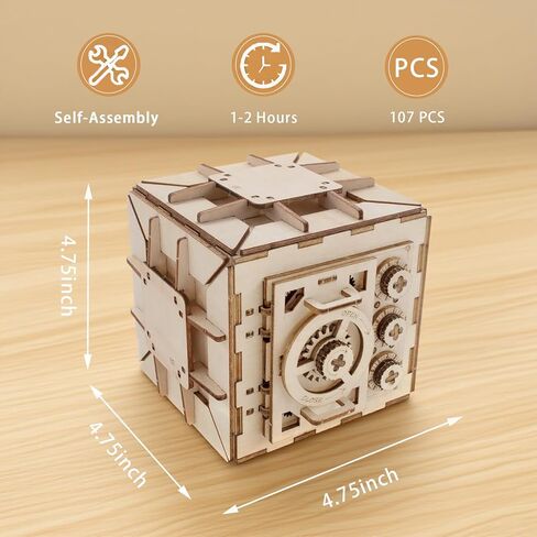 3D Wooden Puzzles for Adults, DIY Mechanical Model Kits for Adults and Kids to Build, Creative Gift for Women or Men Birthday, Christmas (Mechanical Train) in Saudi Arabia