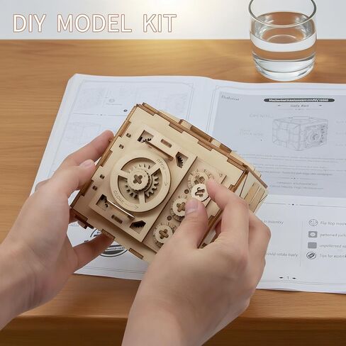 3D Wooden Puzzles for Adults, DIY Mechanical Model Kits for Adults and Kids to Build, Creative Gift for Women or Men Birthday, Christmas (Mechanical Train) in Saudi Arabia