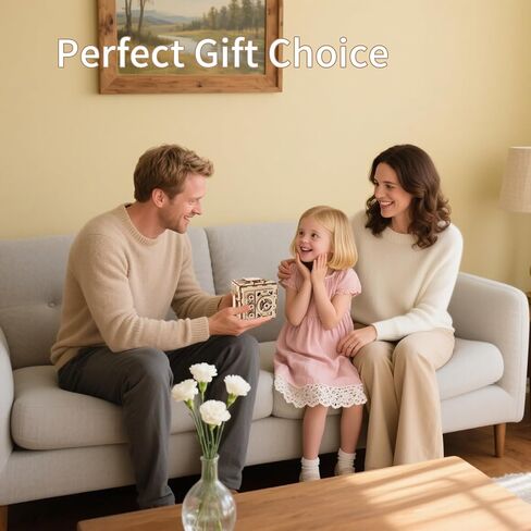 3D Wooden Puzzles for Adults, DIY Mechanical Model Kits for Adults and Kids to Build, Creative Gift for Women or Men Birthday, Christmas (Mechanical Train) in Saudi Arabia