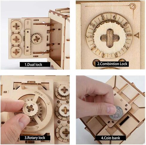 3D Wooden Puzzles for Adults, DIY Mechanical Model Kits for Adults and Kids to Build, Creative Gift for Women or Men Birthday, Christmas (Mechanical Train) in Saudi Arabia