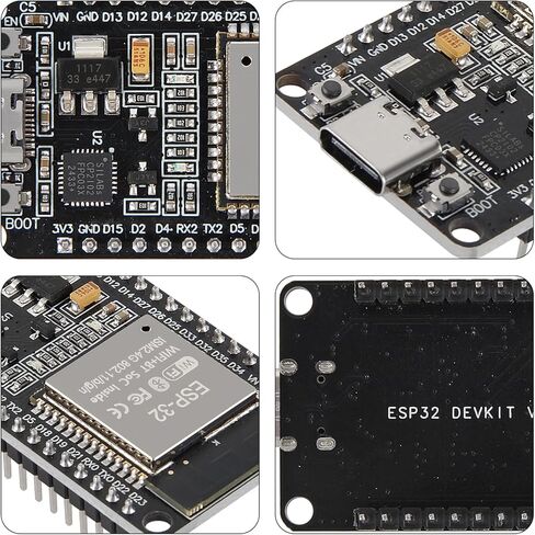 AITRIP 10PCS ESP32S ESP32 ESP-WROOM-32 Development Board 2.4GHz Dual-Core WiFi +Bluetooth 2 Function Microcontroller for Arduino in Kuwait