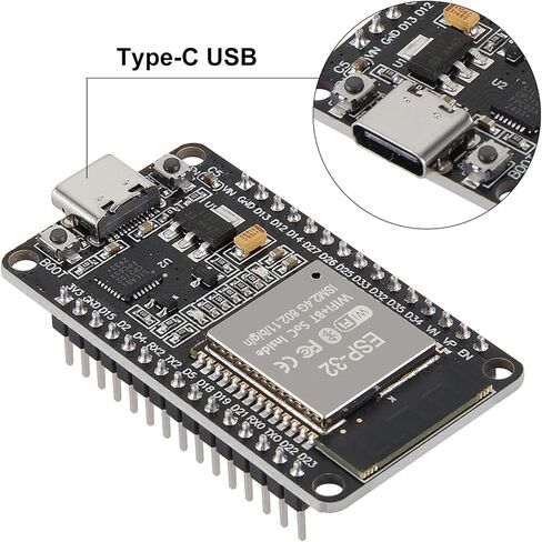 AITRIP 10PCS ESP32S ESP32 ESP-WROOM-32 Development Board 2.4GHz Dual-Core WiFi +Bluetooth 2 Function Microcontroller for Arduino in Kuwait