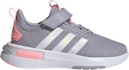 adidas Racer Tr23 legacy Sneaker, Black/White/Solar Red, 12.5 US Unisex little kid in Saudi Arabia