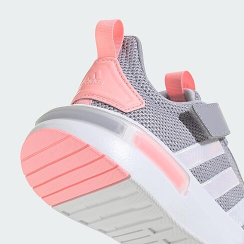 adidas Racer Tr23 legacy Sneaker, Black/White/Solar Red, 12.5 US Unisex little kid in Saudi Arabia