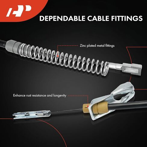 A-Premium Rear Driver Side Parking Brake Cable Assembly Compatible with Ford Models: E150 2008-2014, E250 E350 Super Duty E450 Super Duty 2009-2013 - Replace# 8C2Z2A635BL, 9C2Z2A635A in Saudi Arabia