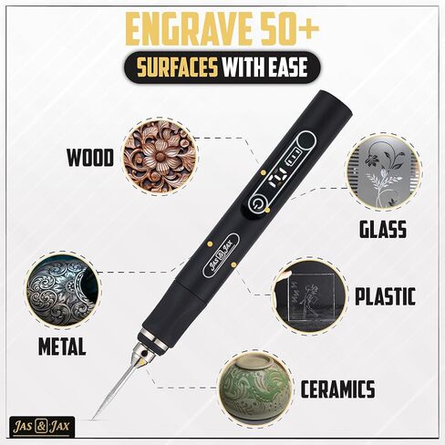 USB Rechargeable Engraving Pen with 42 Bits, Mini Electric Engraver, Cordless Rotary Tool For Wood, Metal, Jewelry, Glass, Plastic and Stone Etching in Saudi Arabia