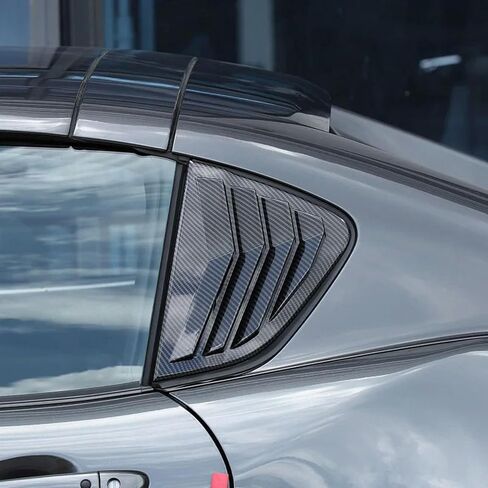Car ABS Carbon Fiber Rear Window Triangle Exterior Shutter Deflector Decoration, for Mazda MX-5 2016-2023 in Saudi Arabia