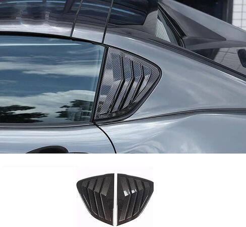 Car ABS Carbon Fiber Rear Window Triangle Exterior Shutter Deflector Decoration, for Mazda MX-5 2016-2023 in Saudi Arabia