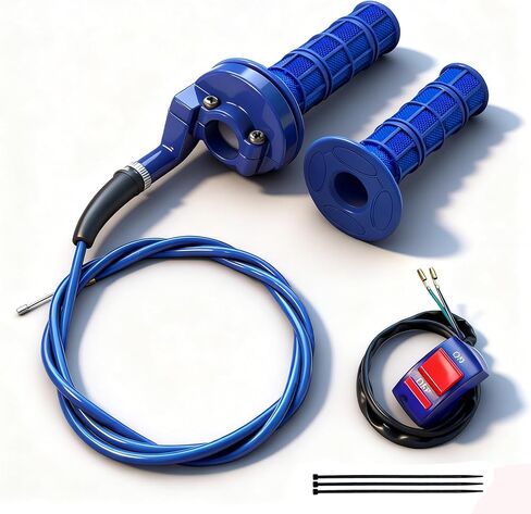 7/8 22mm Twist Throttle Accelerator Handle Grips for Pit Bike Mini Bike Throttle Cable Kit 4-Stroke Dirt Bike Pocket Bike for 50cc 90cc 110cc 125cc150cc 200cc 250cc (Red) in Kuwait