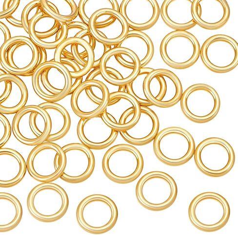 PH PandaHall 46pcs 18K Gold Plated 925 Sterling Silver 4mm Closed Jump Rings, 4mm Jump Rings 21 Gauge O Rings for Jewelry Making DIY Crafts Necklace Bracelet Keychain Earring Accessories in Saudi Arabia