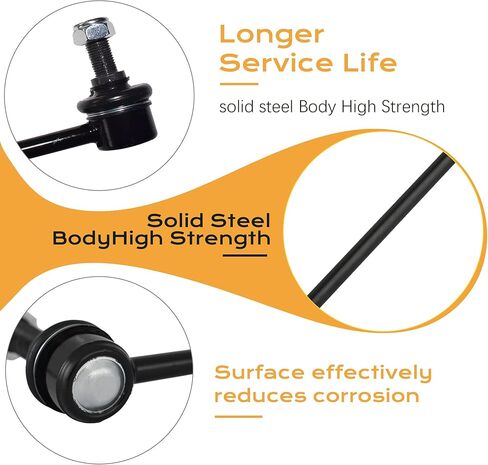 Front Sway Bar Link Stabilizer Bar Link for Ford 2009-2020 F-150 [4WD Models w/o SVT Raptor], 2011-2012 F-150 AWD, 2010-2022 F-250 F-350 Super Duty 4WD, 2009-2022 F-450 F-550 Super Duty 4WD. K750362 in Saudi Arabia