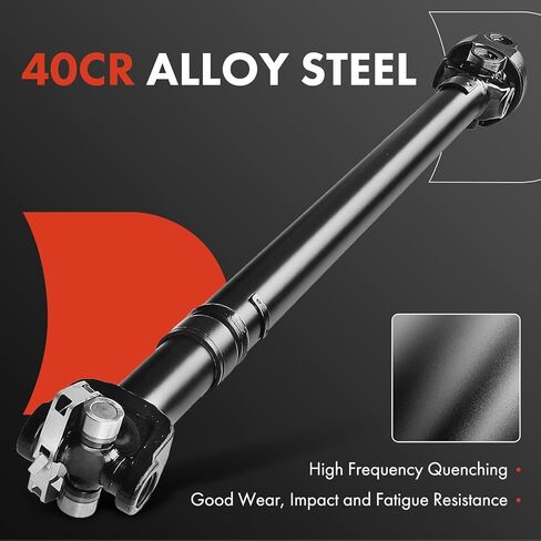A-Premium Front Complete Drive Shaft Prop Shaft Driveshaft Assembly Compatible with 2003-2006 Jeep Wrangler 2003 2004 2005 2006 L4 2.4L, [4WD, Manual Transmission], Replace# 52853402AB, 52853402AD in Saudi Arabia