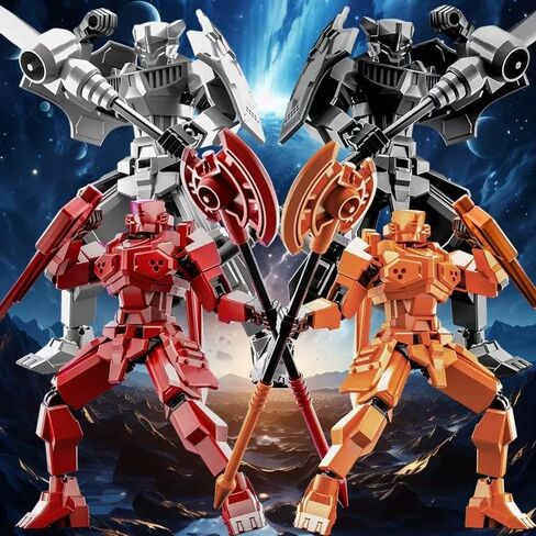 T13 Action Figure 2Pack Sets, Already Assembled Titan 13 Warrior Figures, Multi-Jointed Movable Action Figure, Lucky 13 Collectible Toy, Dummy 13 Action Figures for 6 7 8 9 10 11 12 Years Old Kids in Saudi Arabia