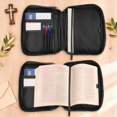 حافظة غطاء الكتاب المقدس للرجال - هدايا مسيحية للرجال، هدية آية الكتاب المقدس لرجل الله، هدية عيد ميلاد دينية، هدايا كاثوليكية ملهمة روحية، حافظات كتب تحمل الكتاب المقدس لرجل الله in Kuwait