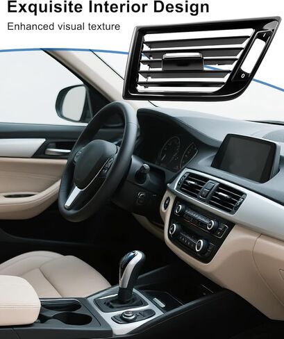 لوحة شبكة تهوية أمامية يسارية تناسب BMW X1 E84 2010 2011 2012 2013 2014 2015، غطاء تهوية أسود لاستبدال لوحة العدادات 64229258362، غطاء منفذ فتحة تهوية أسود in Kuwait