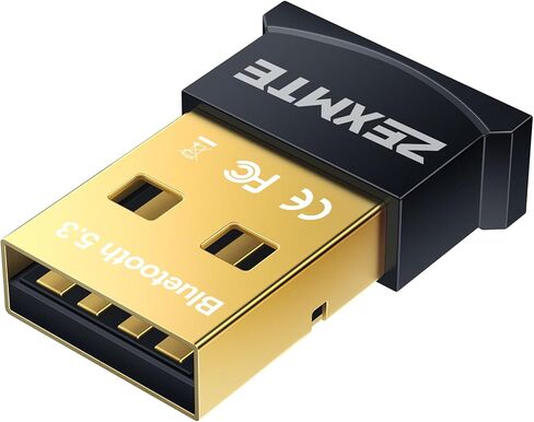 ZEXMTE USB Bluetooth Adapter for PC (5.1 Pro) with FPC Antenna, 50M Long Distance Stable Signal Bluetooth Dongle, Mini Bluetooth Adapter Receiver for Desktop Laptop, Windows 11/10/8 Plug & Play in Saudi Arabia