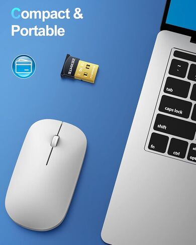 ZEXMTE USB Bluetooth Adapter for PC (5.1 Pro) with FPC Antenna, 50M Long Distance Stable Signal Bluetooth Dongle, Mini Bluetooth Adapter Receiver for Desktop Laptop, Windows 11/10/8 Plug & Play in Saudi Arabia