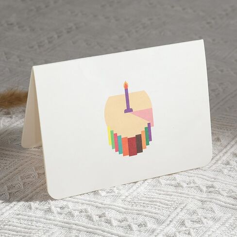 3D Cake Birthday Pattern Greeting Card Birthday Cards, with Beautiful Blessing Messages for Special Occasions (1 Cards With Envelopes) in Saudi Arabia