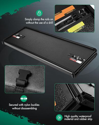 SCITOO Hard Tri-Fold Truck Bed Tonneau Cover Compatible for Ford F150 2004-2020 Styleside 5'5"FT Bed Truck Bed Cover Kit 66" in Saudi Arabia