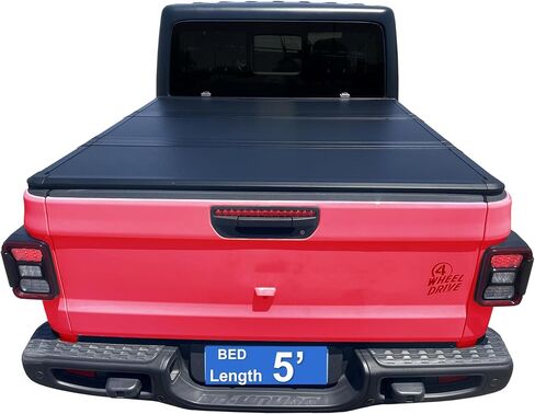 6.0ft Hard Tri-Fold Truck Bed Cover for 2019 2020 2021 2022 2023 Ford Ranger Long Bed FRP Tonneau Cover | Fleetside in Saudi Arabia