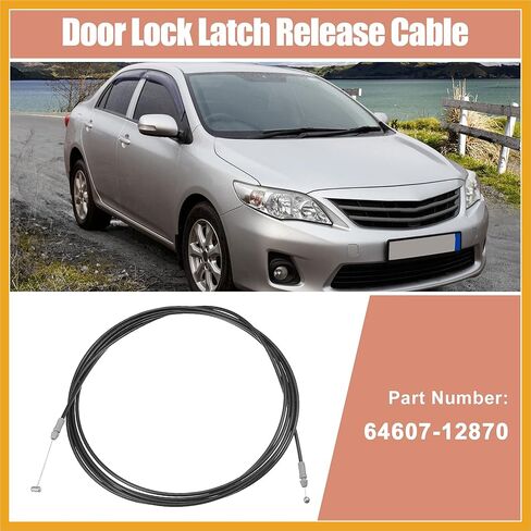 Trunk Lock Latch Release Cable for Toyota Corolla 09-13 Deck Lid Release Cable 64607-12870 Car Luggage Door Lock Control Cable Tailgate Release Cable Replacement 14ft Replacement in Saudi Arabia