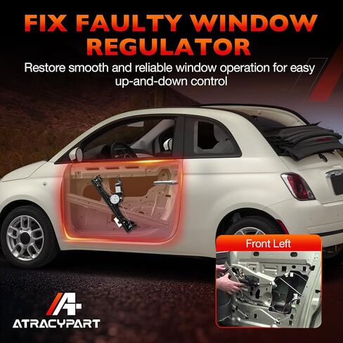 Electric Power Window Regulator Front Left Driver Side with Panel Without Motor- Compatible with 2007-2017 Ford Expedition & Lincoln Navigator- Replace 749-542 7L1Z7823201B 9L1Z7823201A in Saudi Arabia