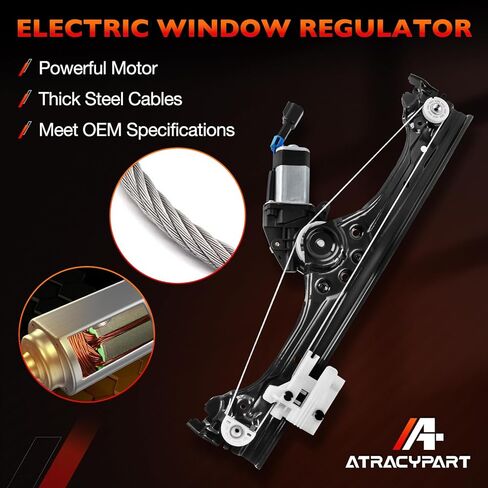 Electric Power Window Regulator Front Left Driver Side with Panel Without Motor- Compatible with 2007-2017 Ford Expedition & Lincoln Navigator- Replace 749-542 7L1Z7823201B 9L1Z7823201A in Saudi Arabia