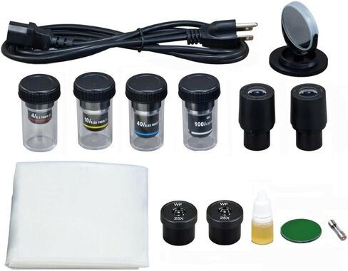 OMAX 40X-2500X Full Size Lab Digital Trinocular Compound LED Microscope with 14MP USB Camera and 3D Mechanical Stage - M837ZL-C140U in Kuwait