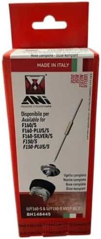 ANI F160/Plus/S 600cc HVLP Professional Paint Spray Gun – Multiple Nozzle Sizes to Choose from (1.3mm to 2.0mm) Ideal for Auto Body, Woodworking, Industrial Applications (Black Teflon, 1.3mm) in Saudi Arabia