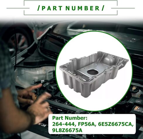 Lower Engine Oil Pan & Drain Plug Compatible with Ford Escape 2009-2012 Fusion 2006-2012 Lincoln Zephyr 2006 Mercury Mariner 2009-2011 Milan 2006-2011 V6 3.0L in Saudi Arabia