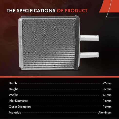 A-Premium HVAC Heater Core Compatible with Kia Sportage 2001-2002 2.0L, Replace# 0K0706110 in Saudi Arabia
